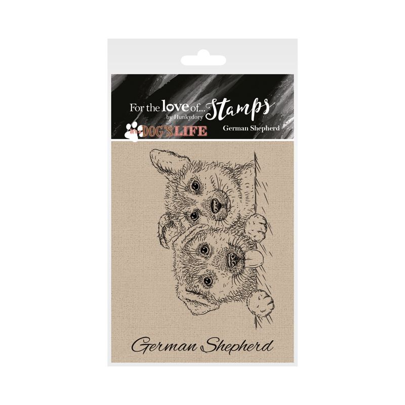 Bild 1 von For the love of...Stamps by Hunkydory - It's a Dog's Life Clear Stamp - German Shepherd