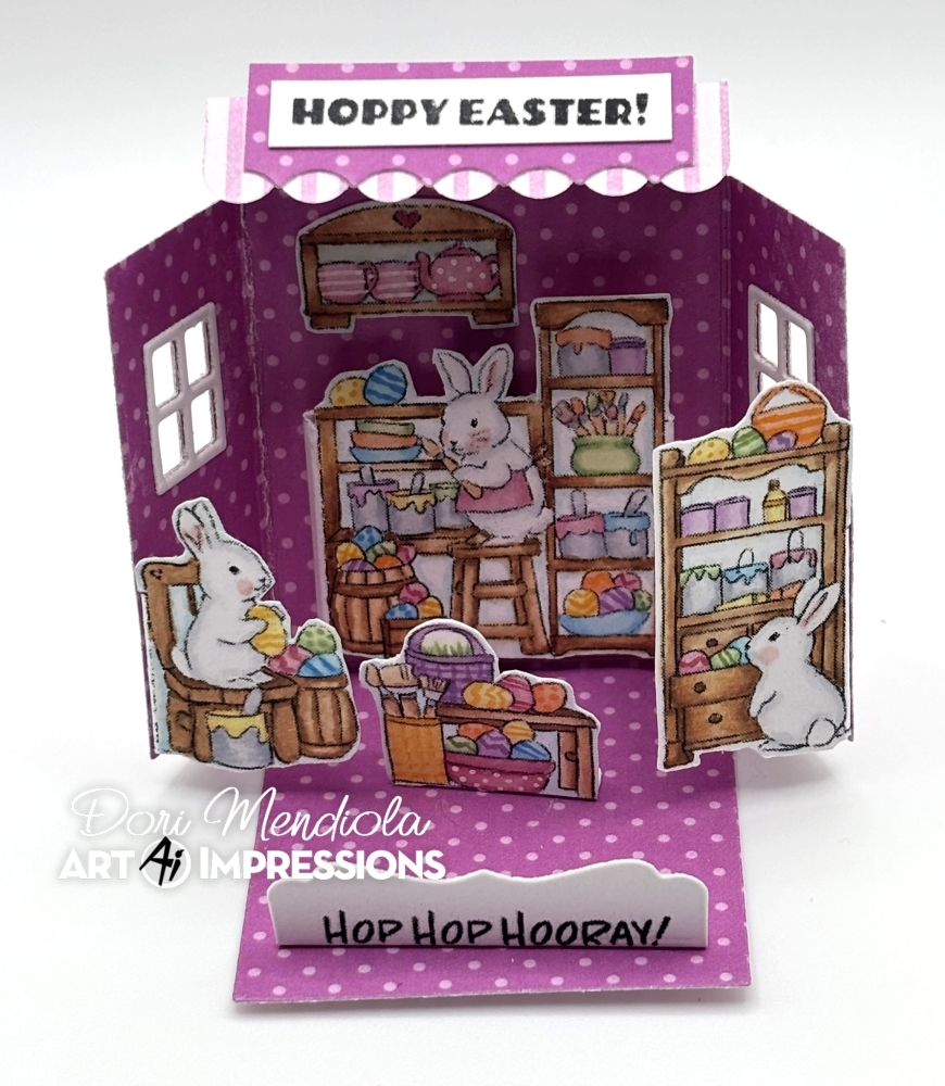 Bild 1 von Art Impressions Clear Stamps with dies Easter Bunnies MB - Stempelset inkl. Stanzen
