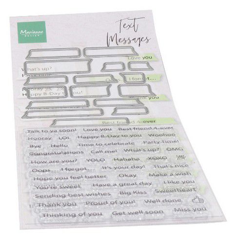 Bild 1 von Marianne Design - Stamps & dies Text Messages - Stempel und Stanzen