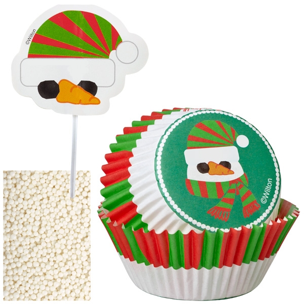 Bild 1 von Wilton Backzubehör Snowman Cupcake Decorating Kit