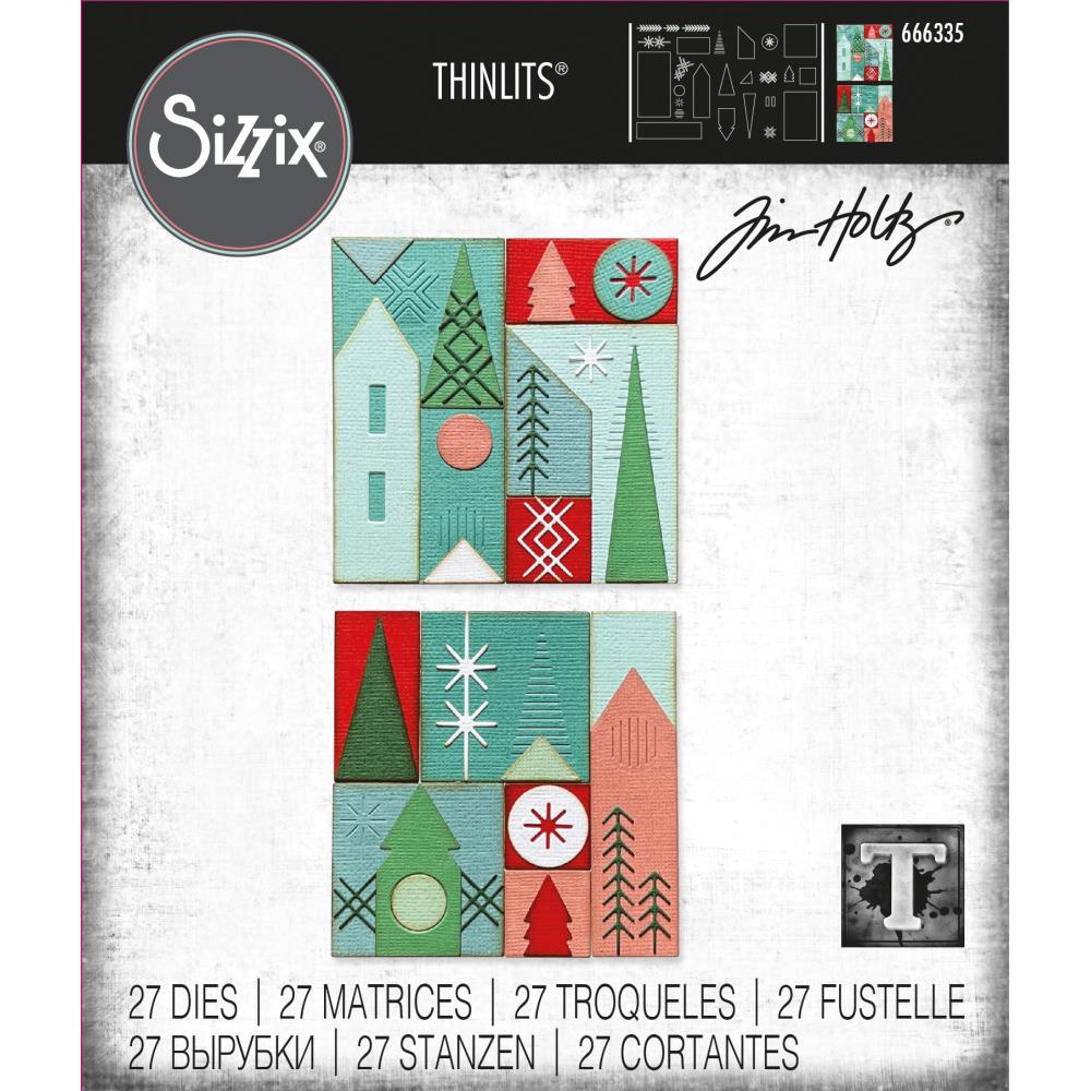 Bild 1 von Sizzix Thinlits Die by Tim Holtz - Stanzschablone - Holiday Blocks