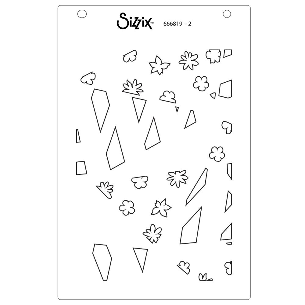Bild 1 von Sizzix - A6 Stencil By Stacey Park - Fragmented Floral #2