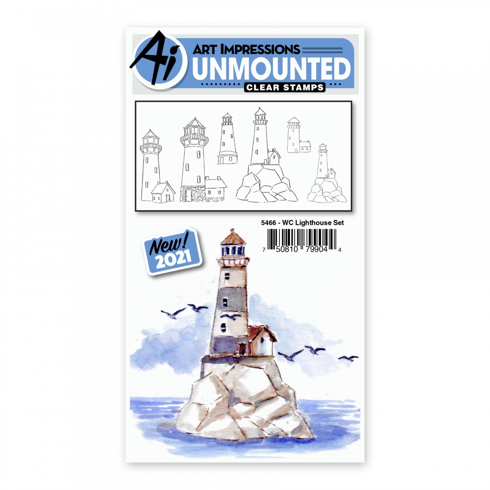 Bild 1 von Art Impressions Stamp Set - Lighthouse Set - Leuchtturm