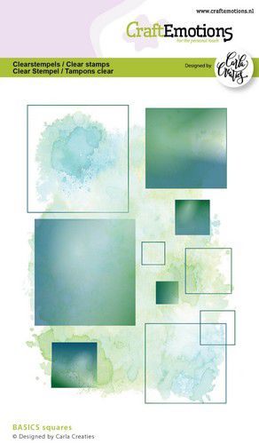 Bild 1 von CraftEmotions Stempel - Clear Stamps A6 - CC BASICS Quadrate A6 Carla Creaties
