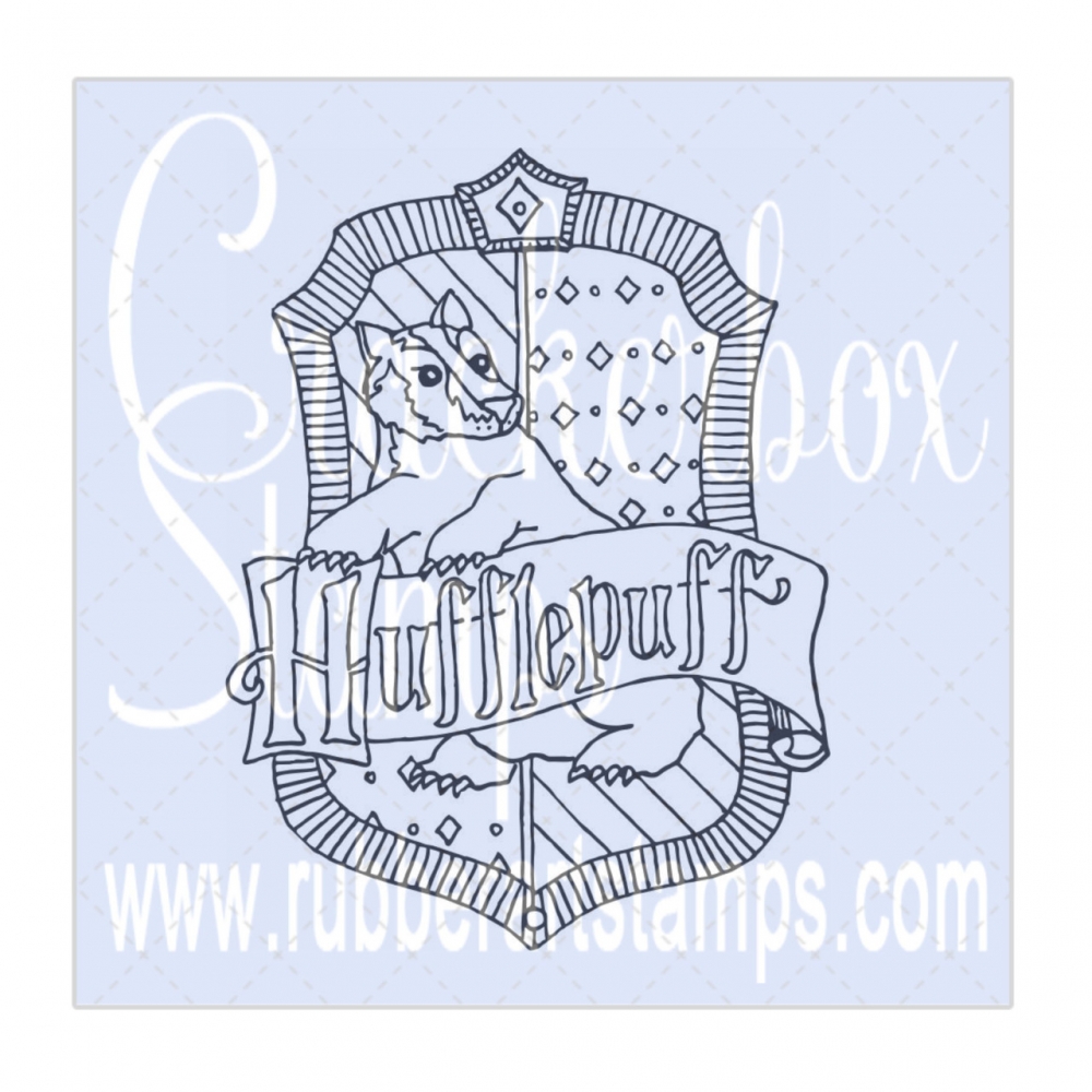 Bild 1 von Crackerbox & Suzy Stamps Cling - Gummistempel Crest of Hufflepuff Variations