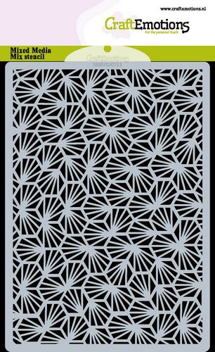 Bild 1 von CraftEmotions Mask Stencil - Mask stencil Waben - Strahlen A6 - Schablone