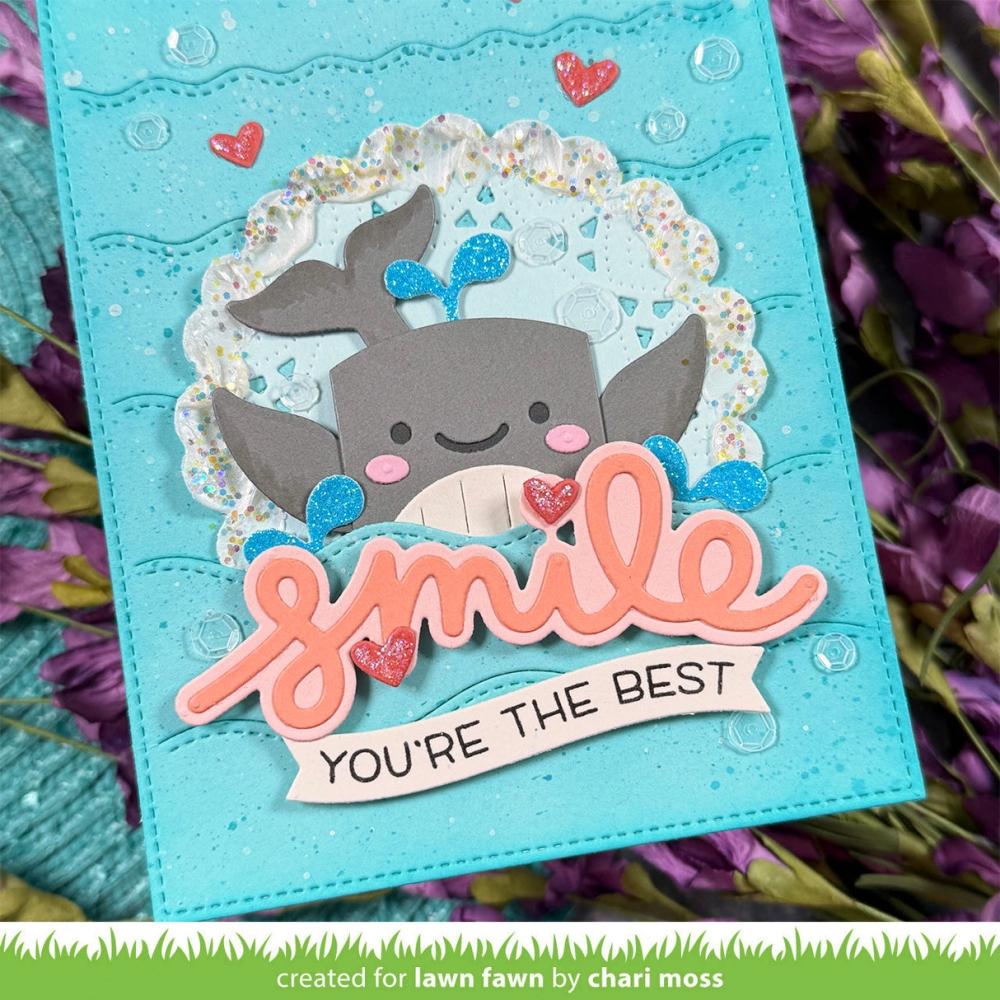Bild 1 von Lawn Fawn Cuts  - Stanzschablone tiny gift box whale and dolphin add-on