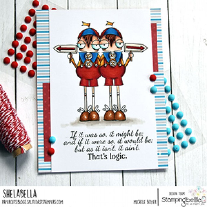 Bild 1 von Gummistempel Stamping Bella Cling Stamp ODDBALLS TWEEDLE DEE AND TWEEDLE DUM RUBBERSTAMP