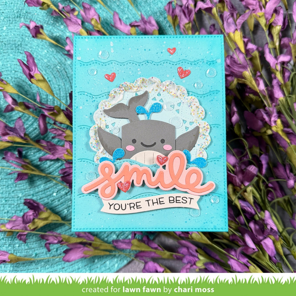 Bild 1 von Lawn Fawn Cuts  - Stanzschablone tiny gift box whale and dolphin add-on