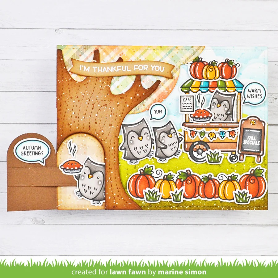 Bild 1 von Lawn Fawn Cuts  - Stanzschablone knock knock, who's there?