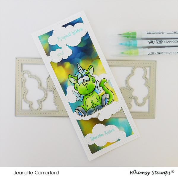 Bild 1 von Whimsy Stamps Clear Stamps - Unicorn Kisses - Einhorn