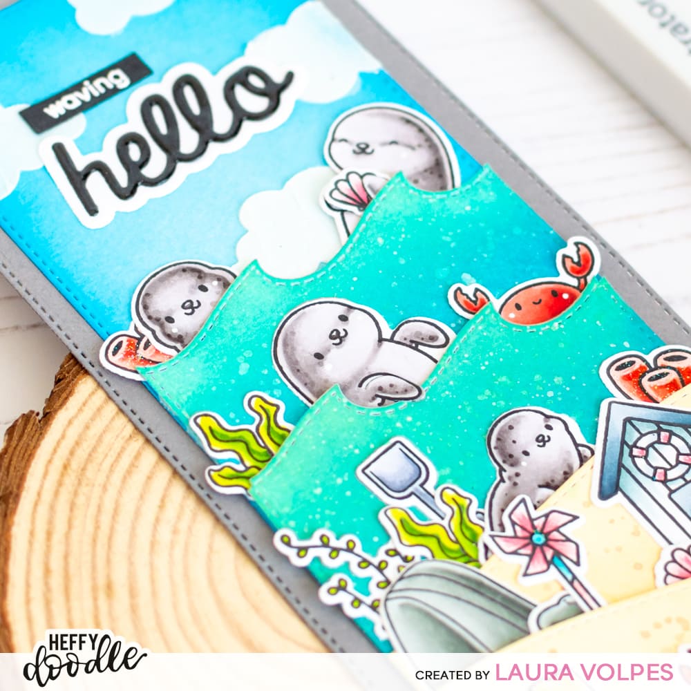 Bild 1 von Heffy Doodle Clear Stamps Set - Sealy Friends - Stempel Seelöwen