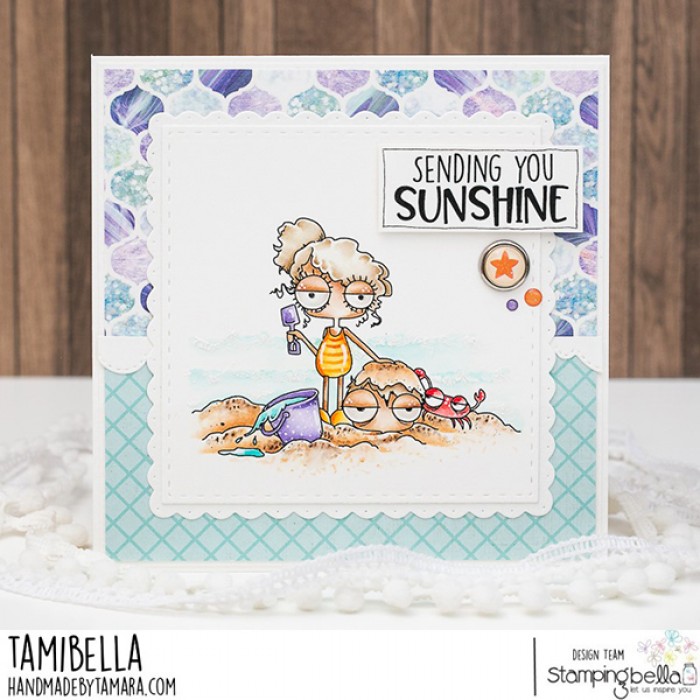 Bild 1 von Gummistempel Stamping Bella Cling Stamp MINI ODDBALLS PLAYING IN THE SAND