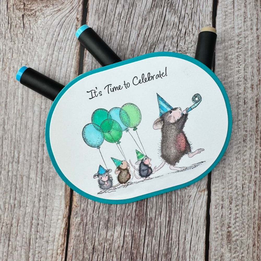 Bild 1 von Spellbinders Party Parade Cling Rubber Stamp Set - House Mouse Stempelgummi