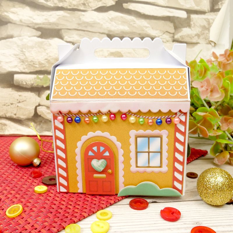 Bild 1 von Hunkydory - Moonstone Dies - Happy Town - Stanz-Set Gingerbread House Gift Bag