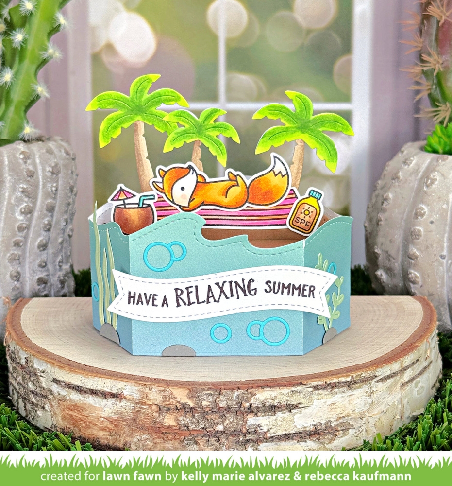 Bild 1 von Lawn Fawn Cuts  - Stanzschablone platform pop-up wave wrap around