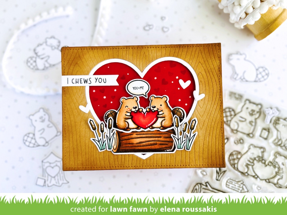 Bild 1 von Lawn Fawn Hot Foil Plates - woodgrain background hot foil plate