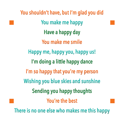 Bild 1 von LDRS Creative - Happy Me, Happy You 4x4 Sentiment Stack Stamp - Texte