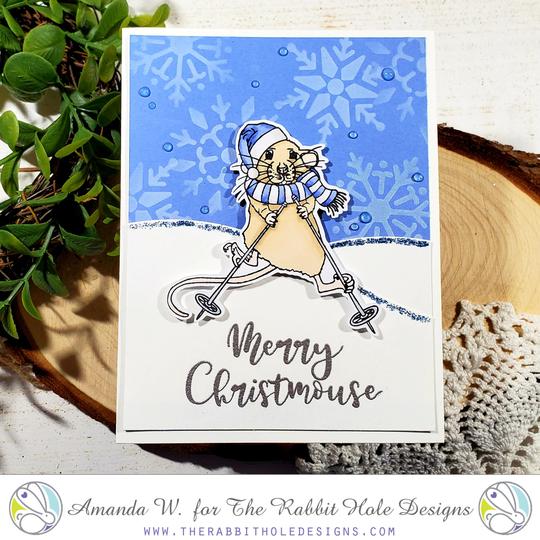 Bild 1 von The Rabbit Hole Designs Clear Stamps -Merry Mousemas - Weihnachten Maus
