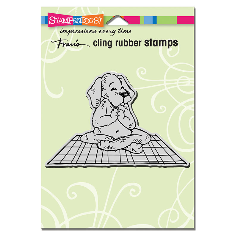 Bild 1 von Stampendous Cling Stamps Yoga Dog - Stempelgummi Yoga Hund