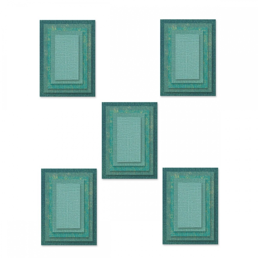 Bild 1 von Sizzix Thinlits Dies Stanzschablone By Tim Holtz Stacked Tiles, Rectangles  - Rechteck