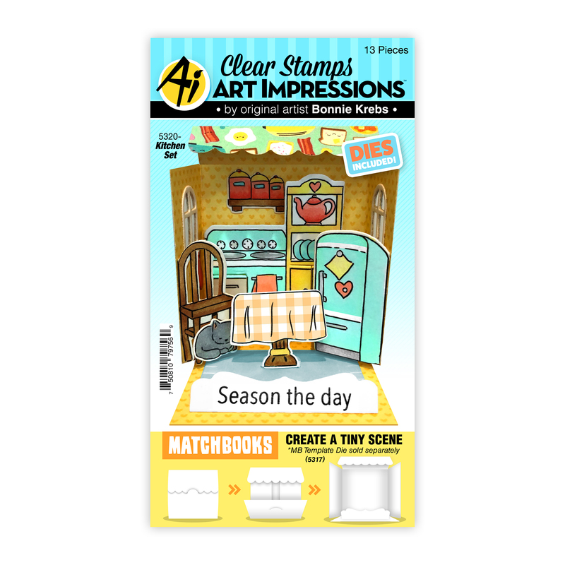 Bild 1 von Art Impressions Clear Stamps with dies MB Kitchen Set - Stempelset inkl. Stanzen