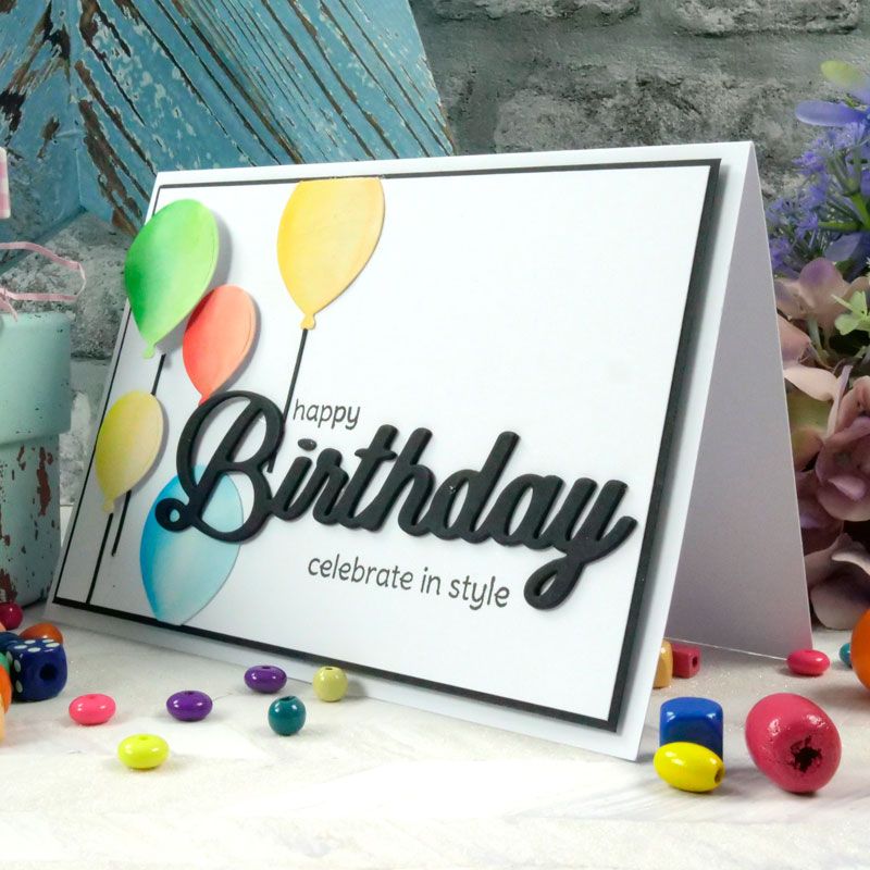 Bild 1 von Hunkydory - Moonstone Die Set - Party Balloons - Luftballons