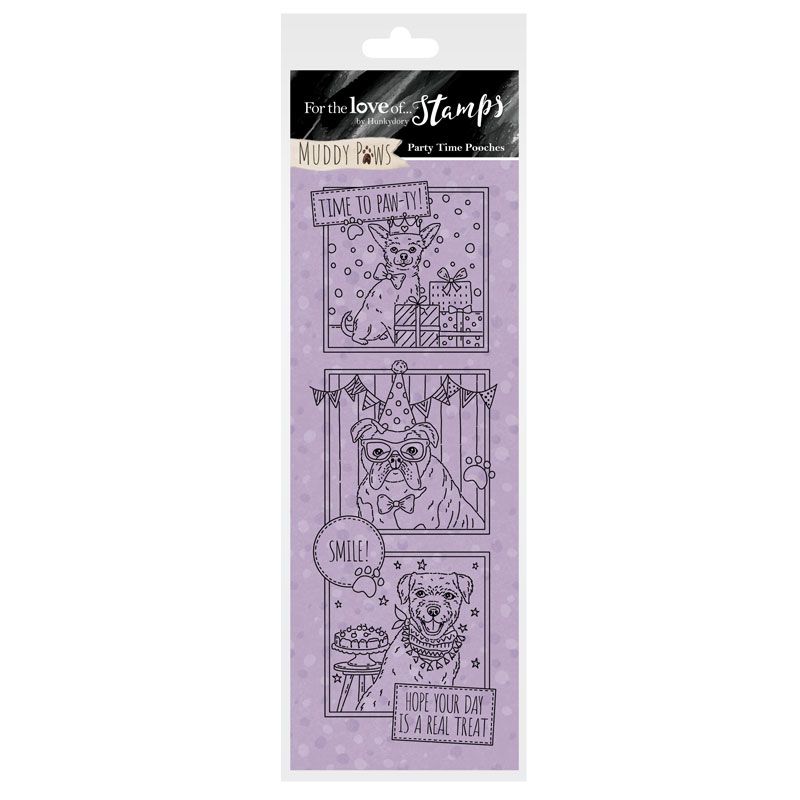 Bild 1 von For the love of...Stamps by Hunkydory - Clearstamps Party Time Pooches - Hunde