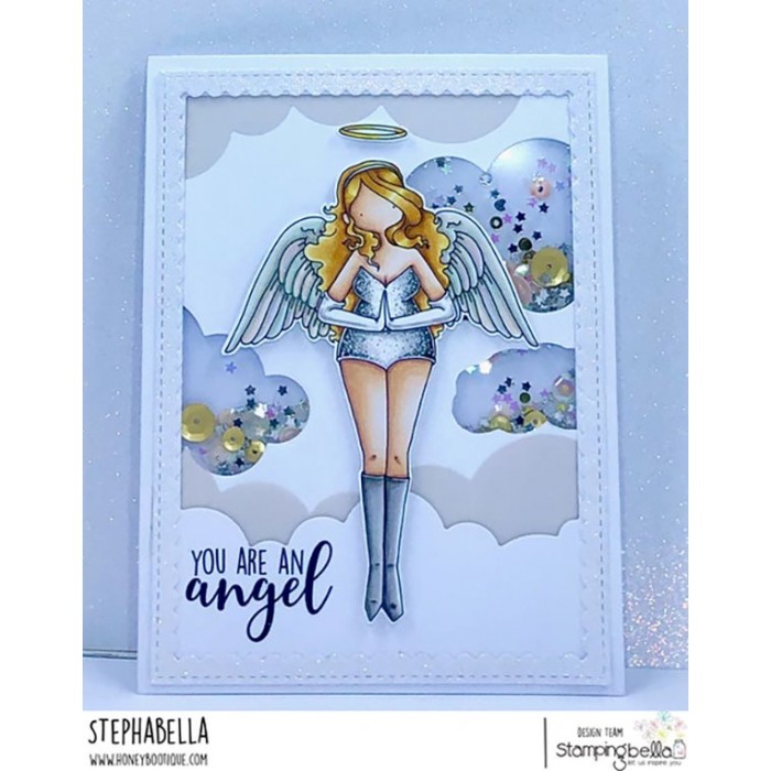 Bild 1 von Gummistempel Stamping Bella Cling Stamp CURVY GIRL ANGEL (INCLUDES MINI ANGEL)