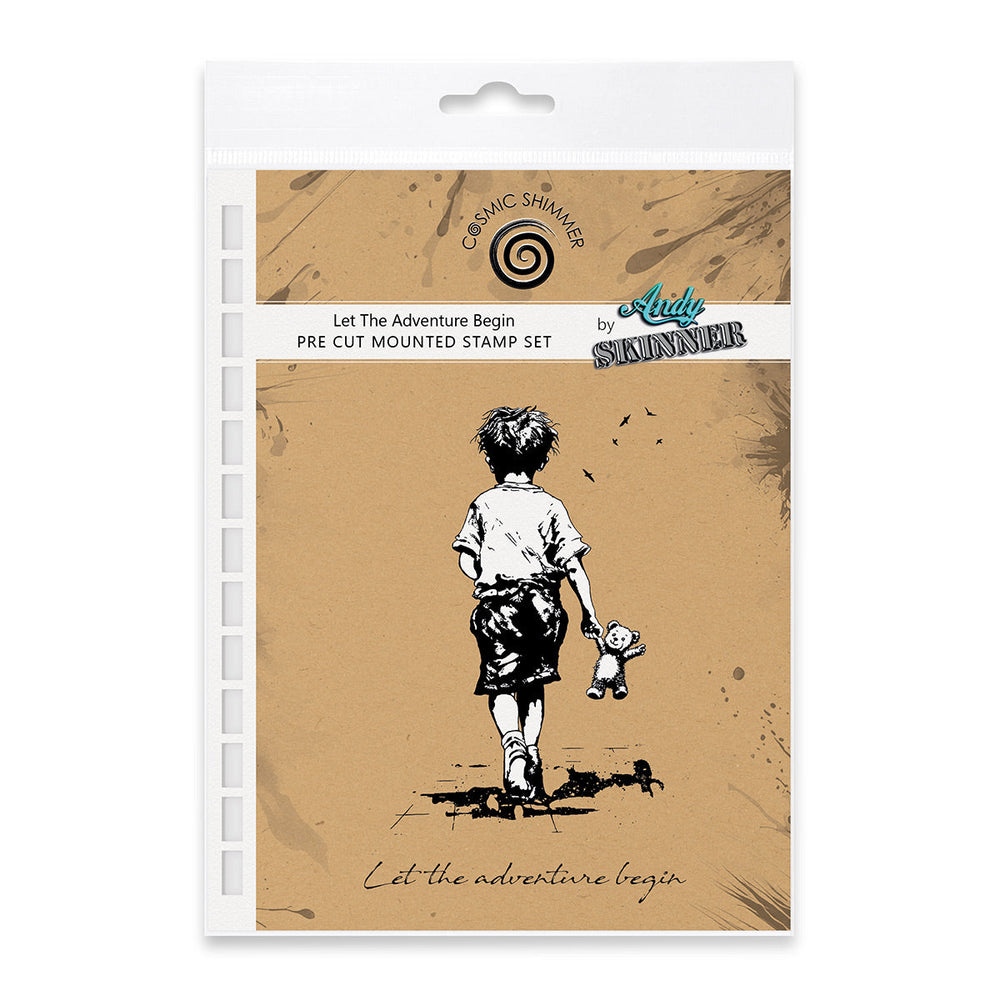 Bild 1 von Cosmic Shimmer Pre Cut Stamp - Gummistempel - Andy Skinner Let The Adventure Begin