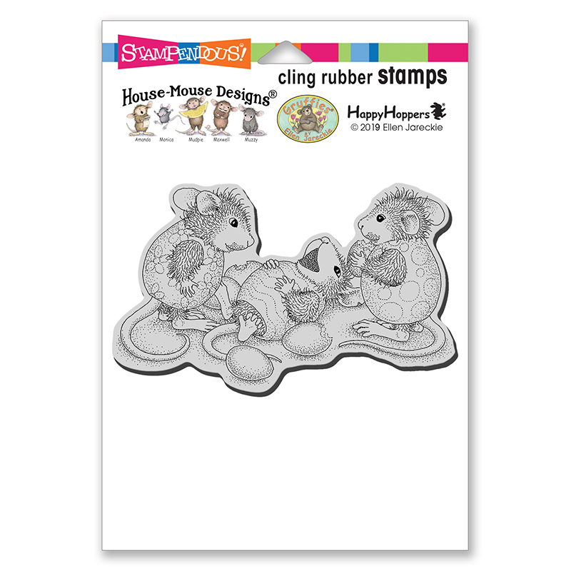 Bild 1 von Stampendous Cling Stamps House MouseEaster Egging Rubber Stamp - Ostern