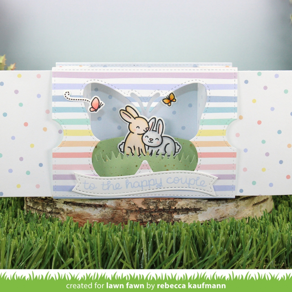 Bild 1 von Lawn Fawn Cuts  - Stanzschablone ta-da! diorama! butterfly window add-on