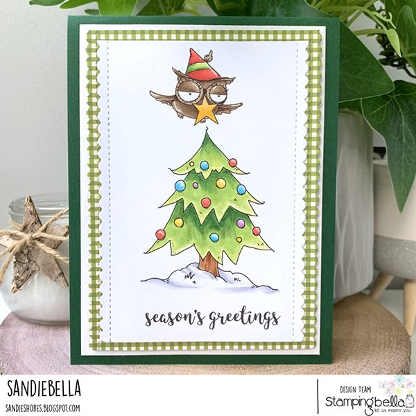 Bild 1 von Gummistempel Stamping Bella Cling Stamp HOLIDAY OWL WITH A STAR RUBBER STAMP