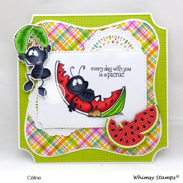 Bild 1 von Whimsy Stamps Clear Stamps  - Ants at a Picnic - Picknick mit Ameisen