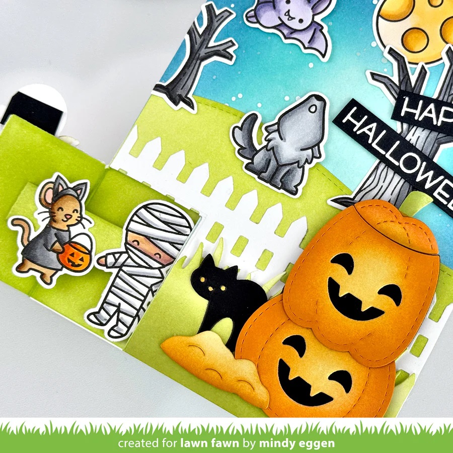 Bild 1 von Lawn Fawn Cuts  - Stanzschablone knock knock, who's there?