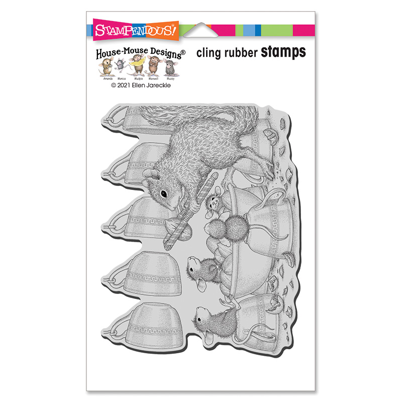 Bild 1 von Stampendous Cling Stamps House Mouse Nut Cracker - Stempelgummi Eichhörnchen