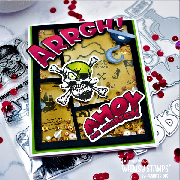 Bild 1 von Whimsy Stamps Die Stanze  -  Arrgh Word and Shadow Die Set