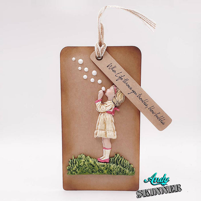 Bild 1 von Cosmic Shimmer Blowing Bubbles Silicone Mould Andy Skinner - Silikonform Seifenblasen