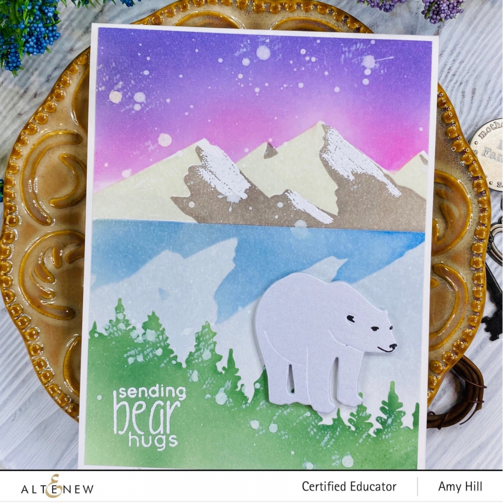 Bild 1 von Altenew Mini Delight: Polar Bear Stamp & Die Set - Bär Stempel und Stanze