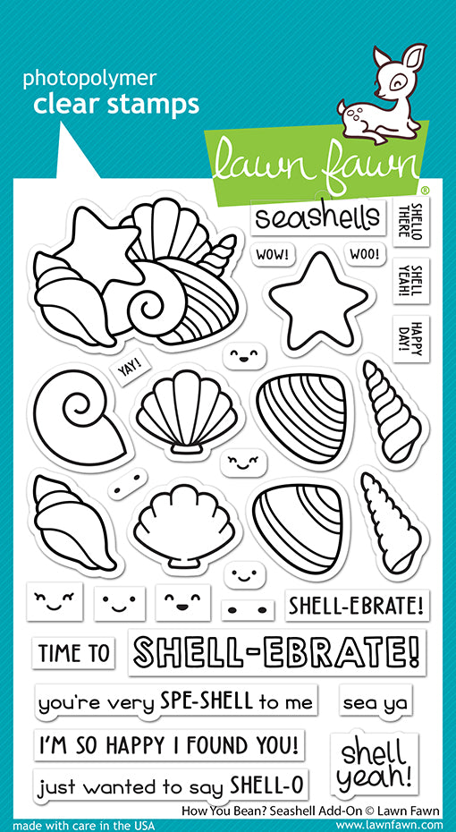 Bild 1 von Lawn Fawn Clear Stamps  - how you bean? seashell add-on - Muscheln