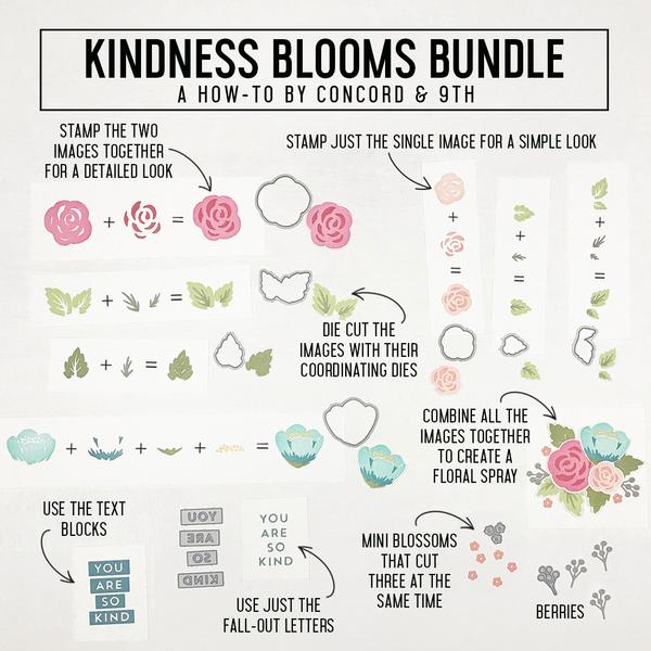 Bild 1 von Concord & 9th - Kindness Blooms Turnabout - Clear Stamp