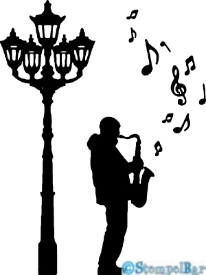 Bild 1 von StempelBar Stempelgummi Saxophonist