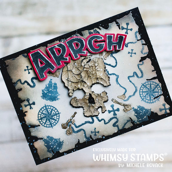 Bild 1 von Whimsy Stamps Die Stanze  -  Arrgh Word and Shadow Die Set