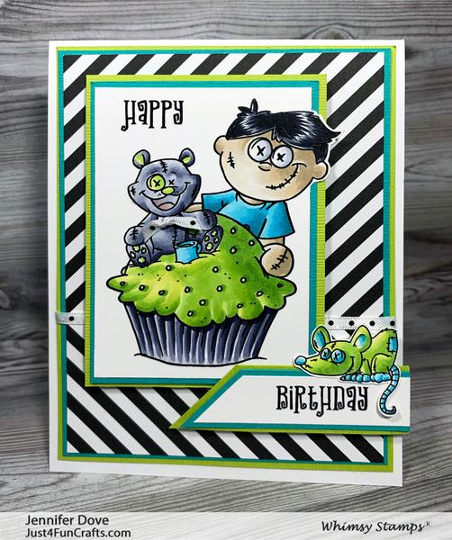 Bild 1 von Whimsy Stamps Clear Stamps  - Goth Doll Boy - Goth Junge