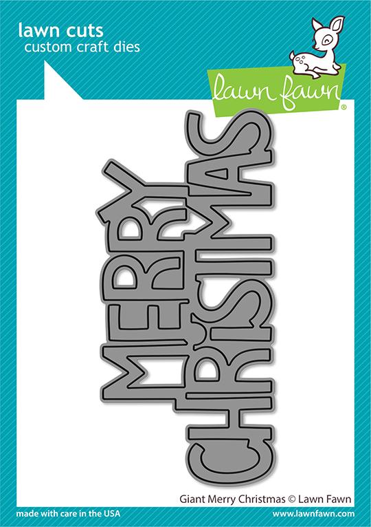Bild 1 von Lawn Fawn Cuts  - Stanzschablone Giant Merry Christmas - Frohe Weihnachten