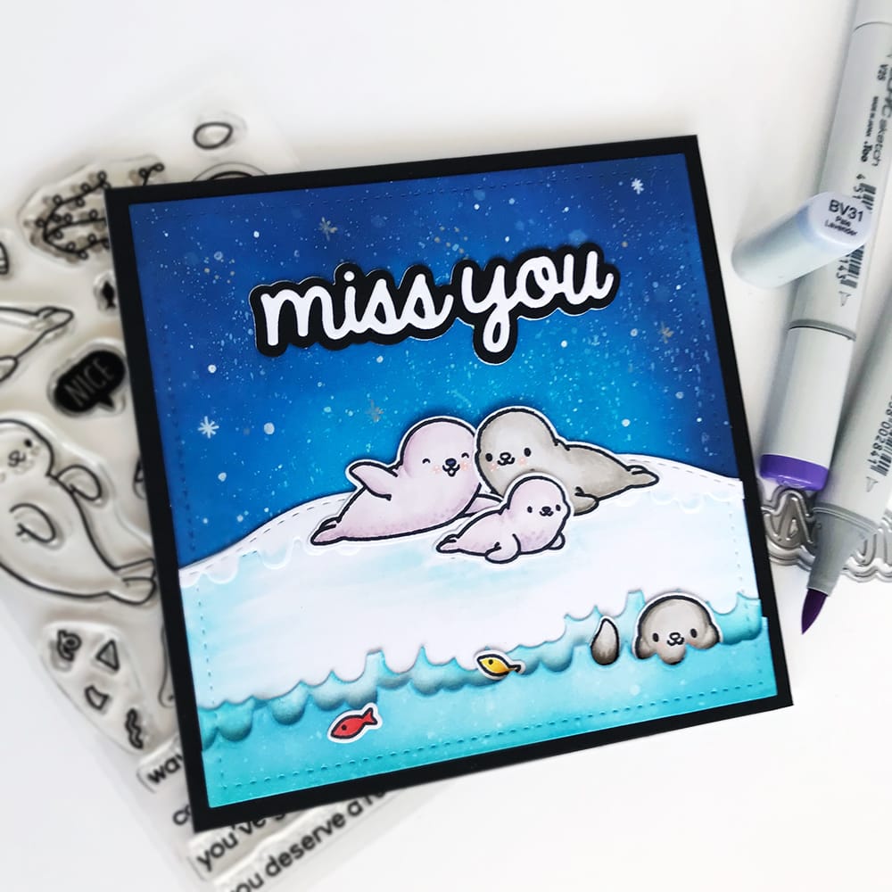 Bild 1 von Heffy Doodle Clear Stamps Set - Sealy Friends - Stempel Seelöwen