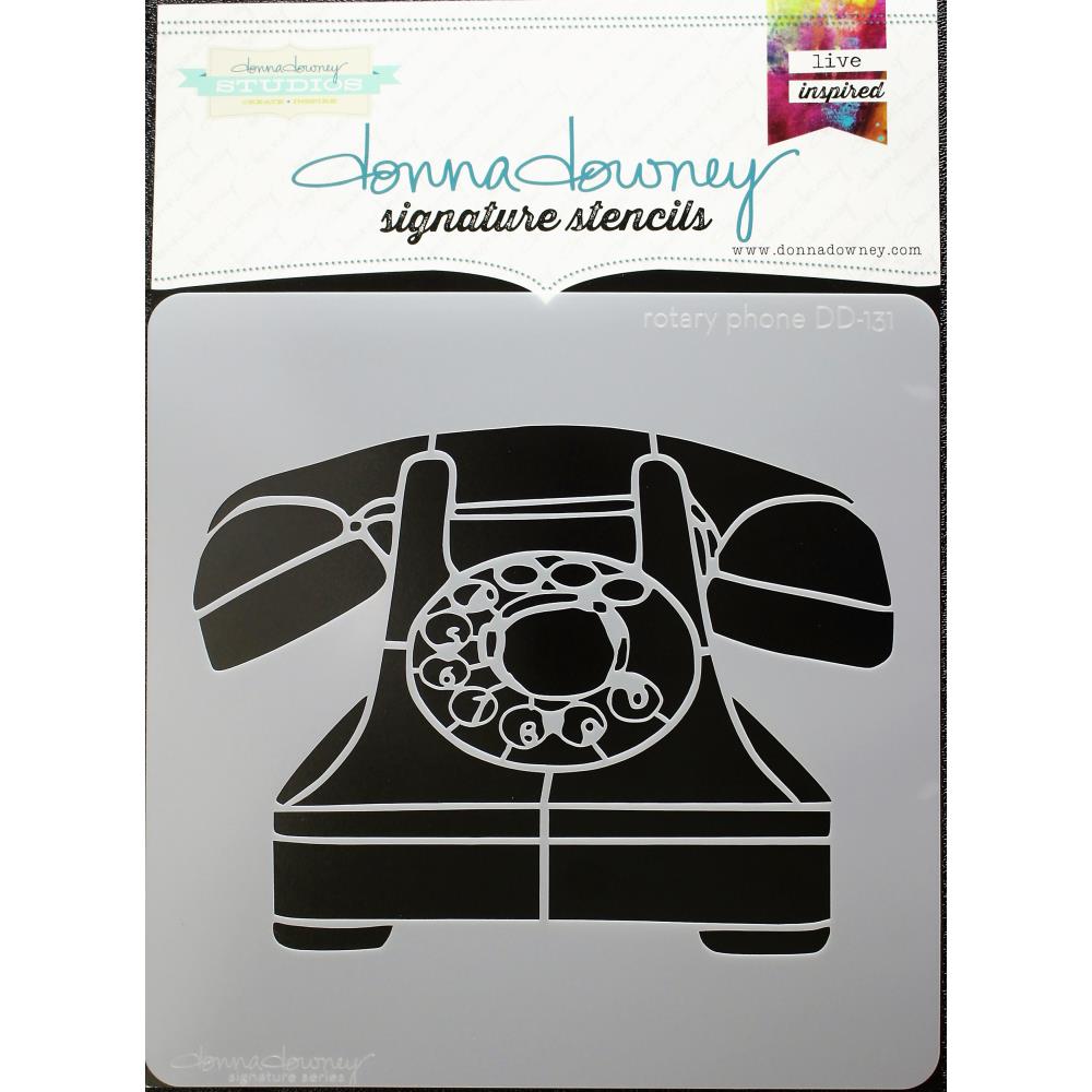 Bild 1 von Donna Downey Signature Stencils Schablone   Rotary Phone 