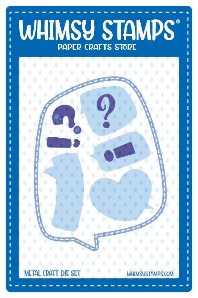 Bild 1 von Whimsy Stamps Die Stanze  -  Comic Speech Bubbles 2 Die Set