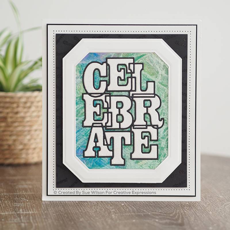 Bild 1 von Creative Expressions Big Bold Words Celebrate Craft Die & Stamp Set - Stanze & Stempel