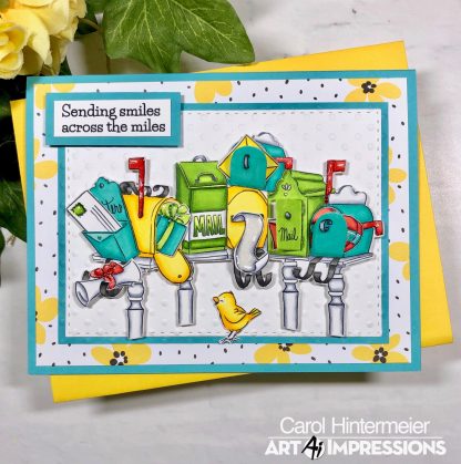 Bild 1 von Art Impressions Clear Stamps with dies Happy Mailbox Cubbies - Stempelset inkl. Stanzen